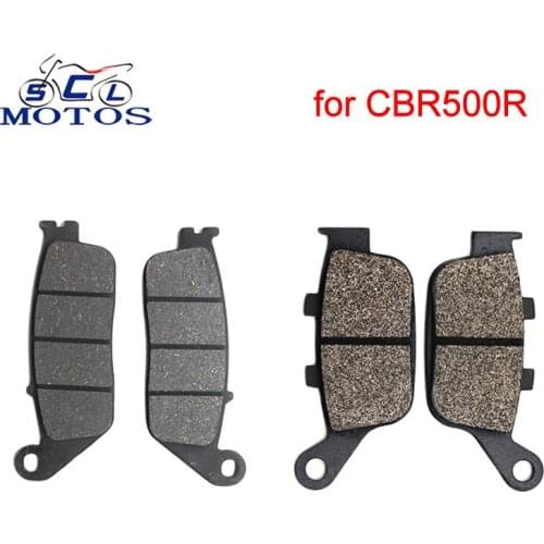 Sclmotos - For Honda CBR500R CBR 500 R 2013 2014 2015 Motorcycle Brake Pads Front and Rear Disc Brake Pads Set Brake System