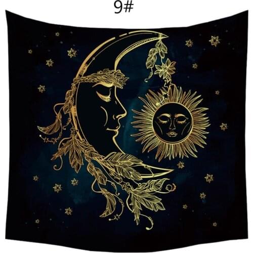 Sun and Moon Psychedelic Wall Tarot Tapestry Divination Altar Tarot Tablecloth Dropshipping