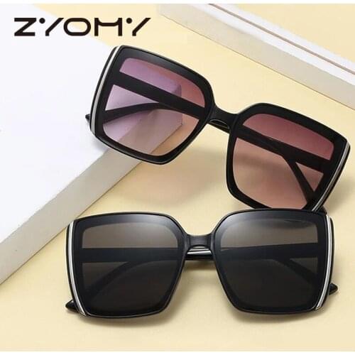Q Large Frame Square Shape Sun Glass Female Fashion brand Designer Retro Style Multicolors Eyeware UV400 Lunettes de soleil