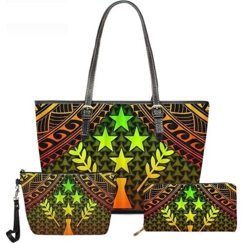 Kosrae Turtle Polynesian Print Tote Bag Female Luxury Handbag Samoan Style Large Capacity Shoulder Bag Purse Bolsa Feminina