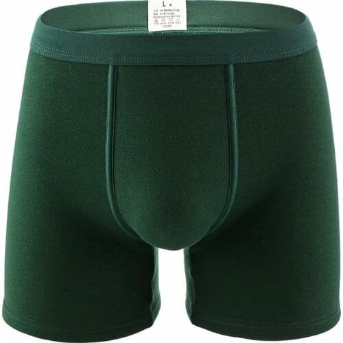 Mens Add Velvet Underwear Winter Thick Cotton Keep Warm Shorts Plus Long Legs Boxers Pants Boxershorts Men Underpants