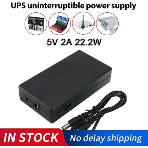 UPS Uninterrupted Power Supply 5V 2A 22.2W Alarm System Security Camera Dedicated Backup Power Supply For Camera Router