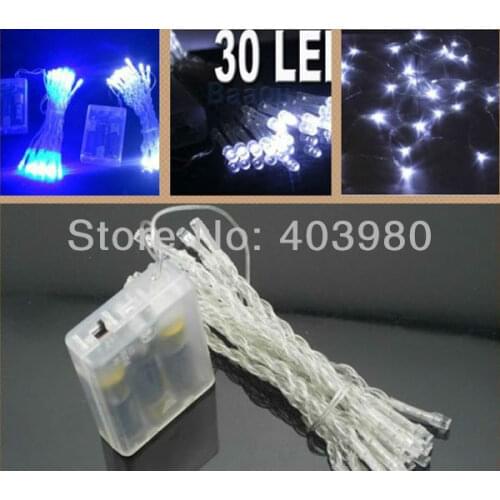 2015 Sales Tree Santa Claus free Shipping 50pcs/lot for 3m 30leds Led String Light, Christmas Light for Wedding Party Decoration