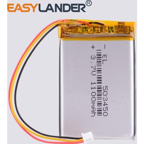 3 thread 523450 3.7V,1100mAH,[503450] PLIB; polymer lithium ion / Li-ion battery for dvr Headset Cor sair Void RGB