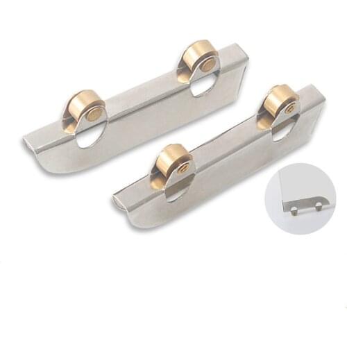 4pcs Stainless steel pulley 5mm glass sliding door wheel Display Cabinet door window Counter Track Roller Hardware Accessories
