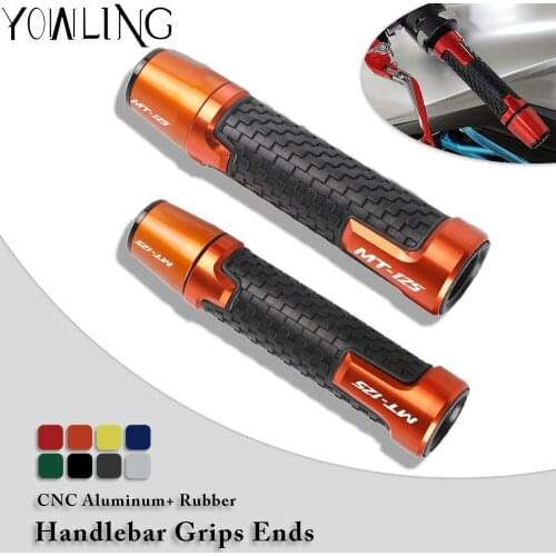7/8''22mm Motorcycle Accessories handlebar grip ends handle bar grips For Yamaha MT125 MT-125 MT 125 2014 2015 2016 2017 2018