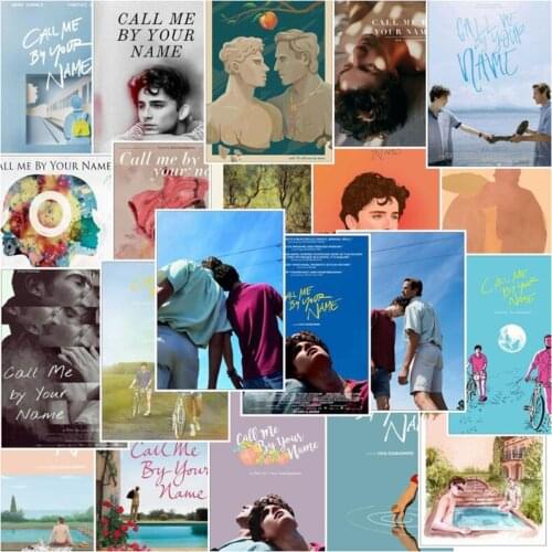 Call Me by Your Name 25/pcs PVC Series Sticker Home Decor Fridge Styling Wall Travel Suitcase Graffiti Styling Stickers
