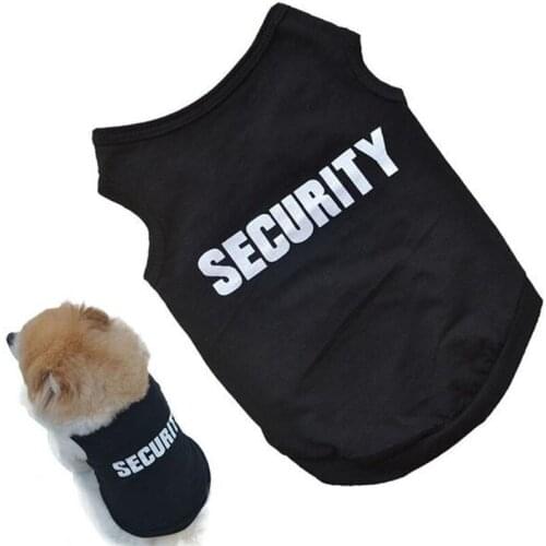 Black Cool Dog Vest Pet Cat Puppy Summer Clothes T-Shirt Cotton Coat Apparel Costumes