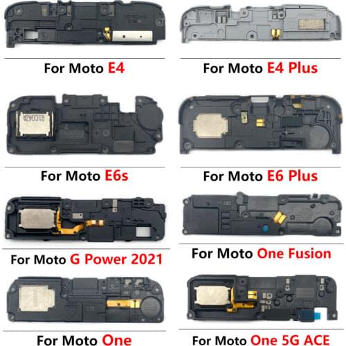 2Pcs，For Motorola Moto One Fusion Plus Hyper Vision G5S Edge /E7 G7 Plus G8 G9 Play Power Buzzer Ringer Loud Speaker Loudspeaker