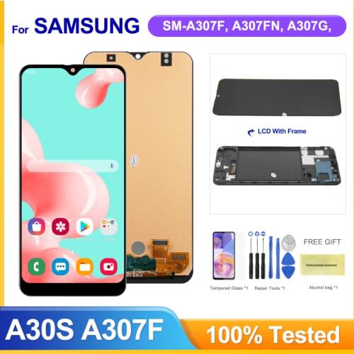 LCD Display For Samsung Galaxy A30S A307 Lcd Display Touch Screen Digitizer Assembly For Samsung A307F A307FN A307G A307YN Lcds