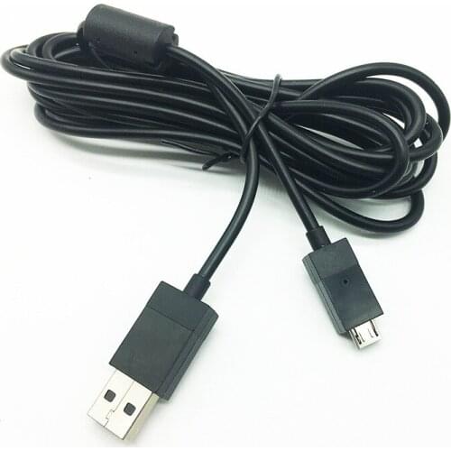 FZQWEG Micro USB Charger Data Cable for Xbox One Wireless Controller PSV2000 PS4 Dualshock4 Android Smartphone 2.7m with led