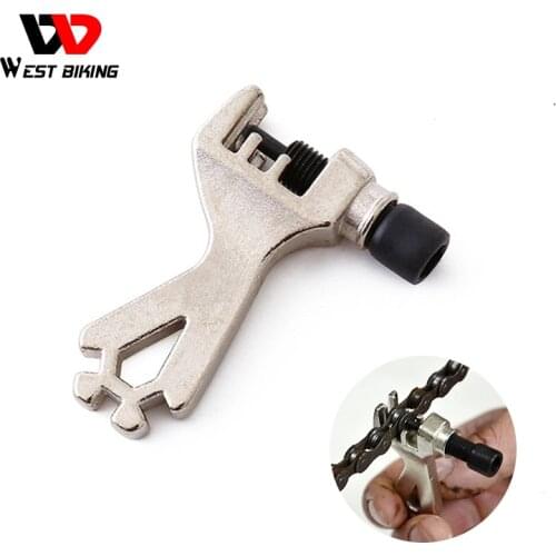 WEST BIKING Mini Bike Chain Cutter Cycling Steel Chain Breaker Repair Tool Spoke Wrench Cycling MTB Bicycle Cutter Removal Tools