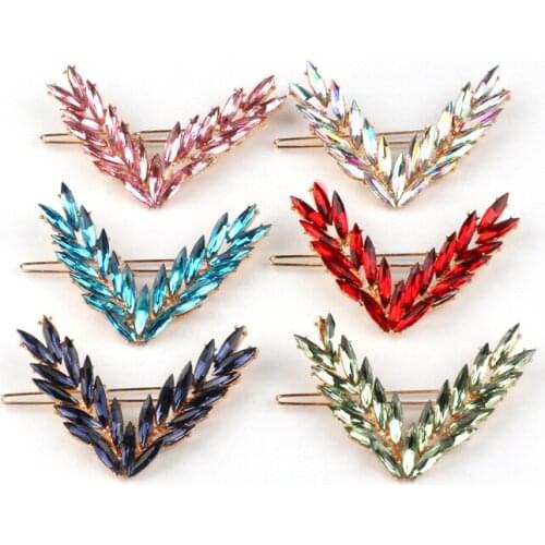 New Women Shining Crystal Rhinestone Luxury Hair Clip Girls Hairpin Hair Headwear Girls Fashion Ornaments