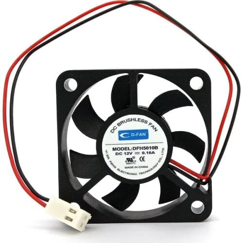 New Original DFH5010B DC12V 0.16A 2Lines 50x50x10MM Computer Cooling fan