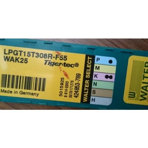 ORIGINAL 10PCS CARBIDE INSERT LPGT15T308R-F55 WAK25