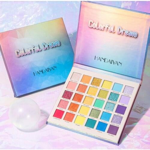 30 Colors Glitter Matte Shades Nude Eye Shadow Pallete Shimmer Matellic Neon Eyeshadow Makeup Palette