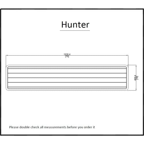 Hunter Swim Platform Pad Boat EVA Teak Decking 1/4" 6mm