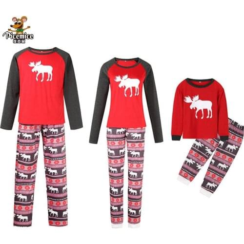 Family Look 2020 Xmas Mum Dad Kid Baby Sleepwear Family Matching Outfits Christmas Pajamas Set Men Women Child Homewear Pjs Set