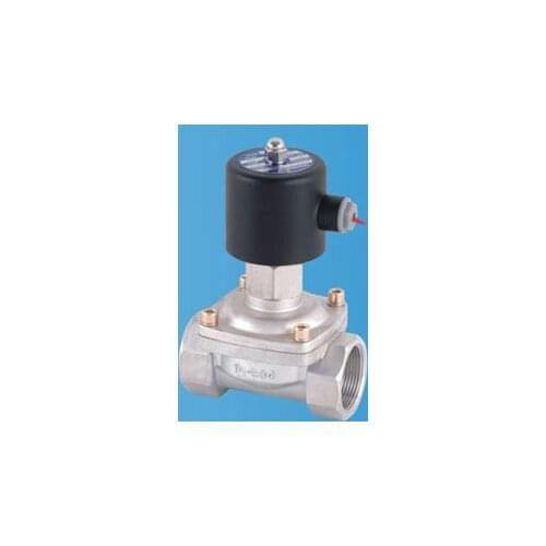 Free Shipping 2PCS/LOT Normally Open Water Solenoid Valve Stainless Steel 304 Body G1-1/2'' 2S400-40-NO