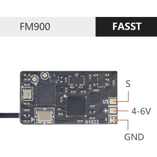 X-BOSS FM900 2.4G FASST RSSI SBUS Micro Receiver for Futaba T8FG T14SG T16SZ T18SZ T18MZ Radio Transmitter 3inch FPV Drones