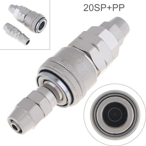 2pcs/set TL-U4 20SP+PP Pneumatic Part Quick High Pressure Connector with Dual Interface and Telescopic Buckle for Air Compressor