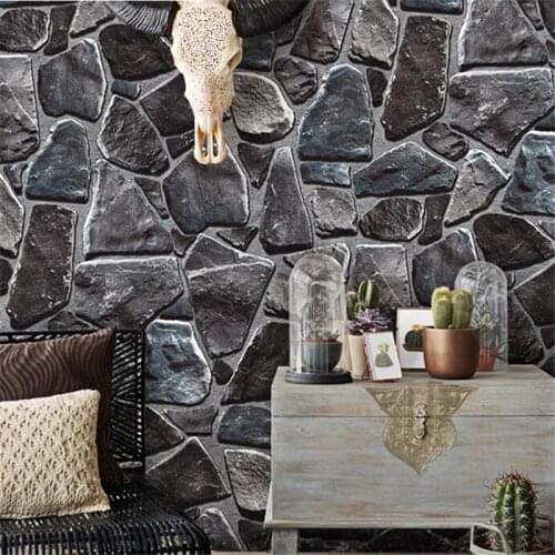 Wellyu new Retro 3D Stereo обои Stone Industrial Wind Wallpaper Antique Restaurant Barber Shop Hair Salon Hotel Marble Wallpaper