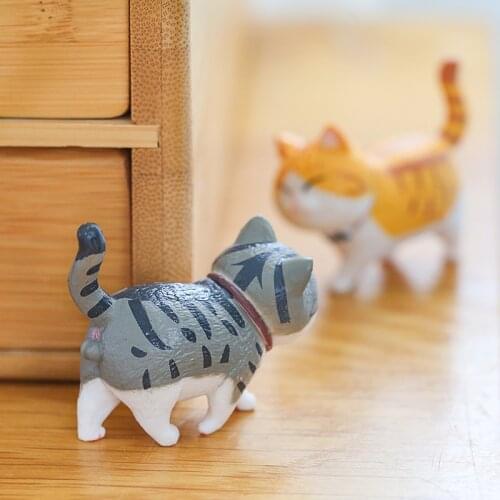 4*4.5cmLovely Cat Ornaments Creative Girl Ornaments Student Personality Home Decoration Accessories Desktop Model Birthday Gif