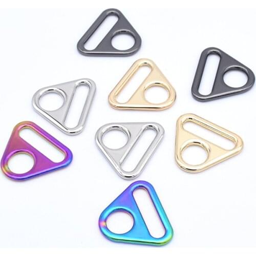 4pcs 1 inch Metal Strap Anchors Triangle Buckle For Handbag Bag Supplies DIY Craft Hardware Accessories