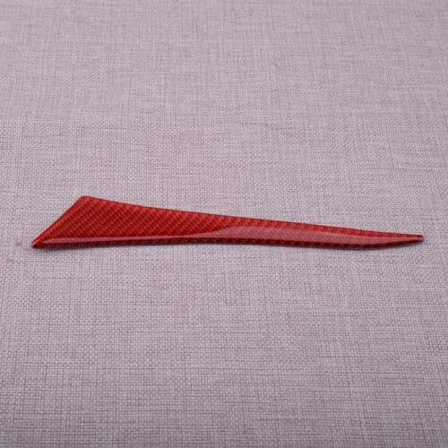 Car Red Carbon Fiber Left Interior Dashboard Cover Trim Sticker Strip LHD Fit For Infiniti Q50 Q60 2014 2015 2016 2017 2018 2019