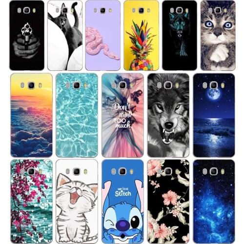P Phone Case For Samsung Galaxy J5 2016 J510F Soft Silicone TPU Cartoon Protector Cover Cases For Samsung J5 2016 J510 Bumper