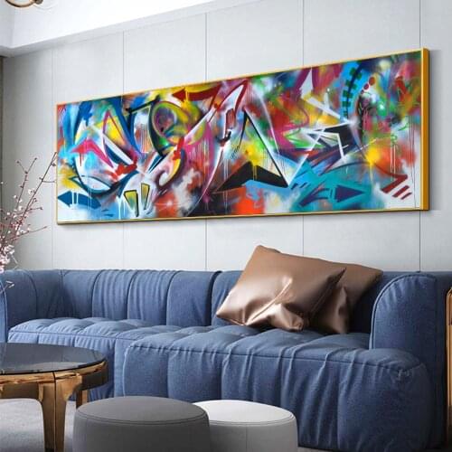 Home Decoration Abstract Canvas Prints Wall Art Painting Street Graffiti Posters and Prints Wall Picture for Living Room Cuadros