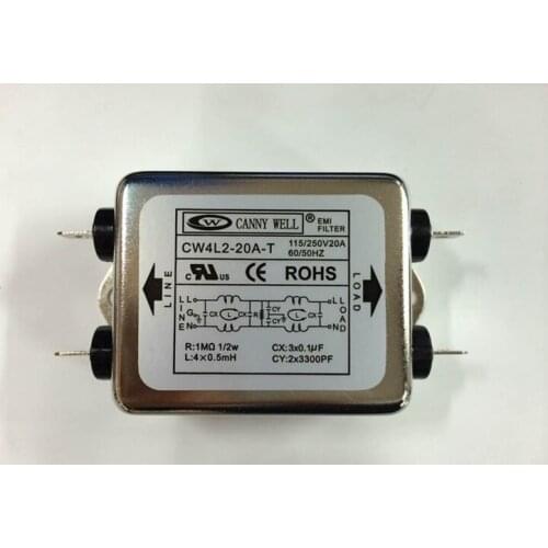 CW4L2-10A-T EMI power filter single phase 220V single phase single pole 220V EMI 10A Electrical Equipment