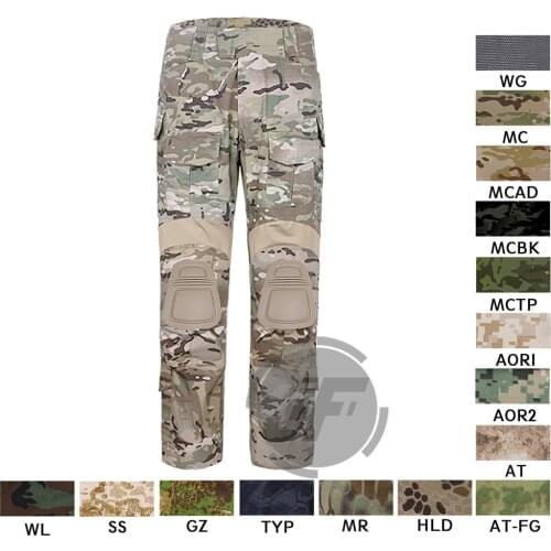 Emerson Tactical BDU G3 Combat Camo Pants 2017 Military Army Hunting Pants With Knee Pads CP Style Battlefield Trousers Multicam