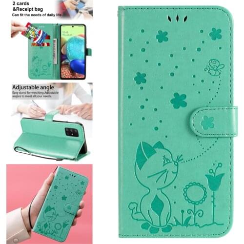 Butterfly PU Leather Flip Wallet Phone Shell Case For Samsung A70S Telephone Accesories Cover Galaxy A70 A71 5G 4G A70E Csse
