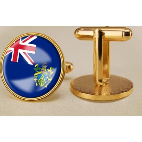 Coat of Arms of Pitcairn Islands Flag National Emblem Cufflinks