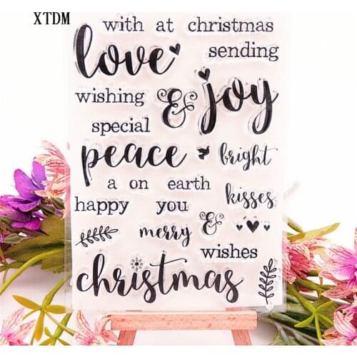 Hot selling love alphabet transparent clear stamp / silicone seal roller stamp DIY scrapbook album / card production