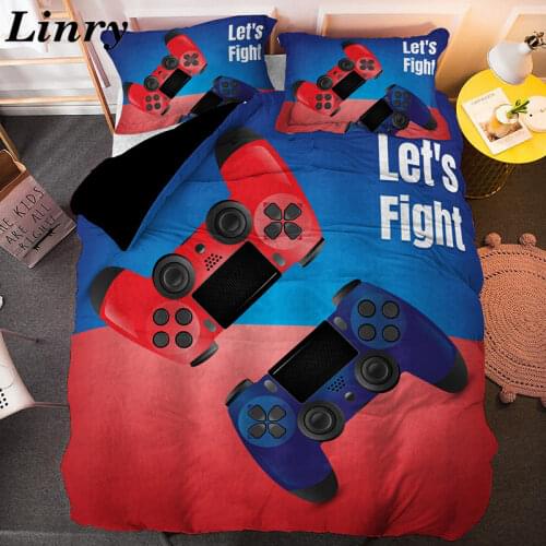 Game Controller 3D Bedding Set Gamepad Duvet Cover and Pillowcase Single Twin Full Double Queen King Size Bed Set