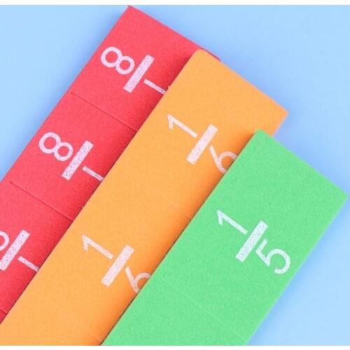 Circular Numbered Fractions Mathematics Teaching Tool EVA Round Shape Fractions Instrument Montessori Educational Math Toys