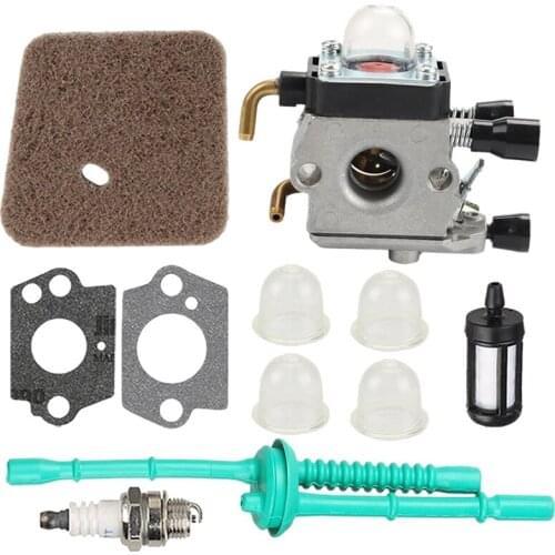 Carburetor With Fuel Line Kit Air Filter For Stihl Fs38 Fs45 Fs46 Fs55 Km55 Hl45 Fs45L Fs45C Fs46C Fs55C Fs55R Fs55Rc String Tri