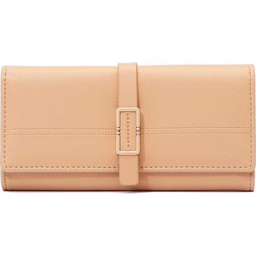 New Fashion Long Wallet Women PU Leather Trifold Large Capacity Card Holder Ladies Purse Female Wallets Long Clutch Carteras