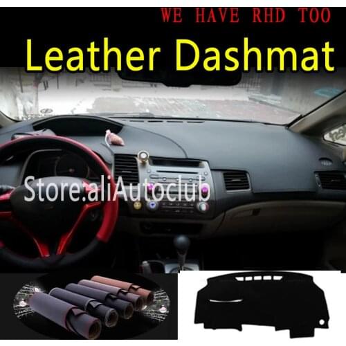 For Acura CSX 2006 2007 2008 2009 2020 2011 Leather Dashmat Dashboard Cover Dash Mat Sunshade Carpet Car Styling Accessories