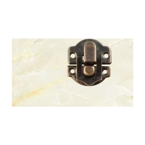 Hardware accessories Antique bronze belt tongue with three horns, Yuanbao buckle, iron plate buckle, wooden box buckle, wine box