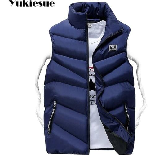 Vest Men New Stylish 2018 Autumn Winter Warm Sleeveless Jacket Waistcoat Slim Fit Mens Vest Fashion Casual Coats Mens Plus Size