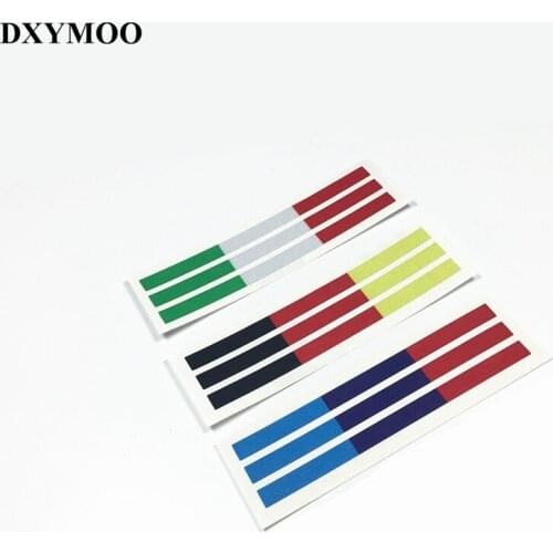 3PCS Italy France Germany Car Stickers National Flag Motorcycle Helmet Decals Vinyl Bumpers Auto Exterior Accessory