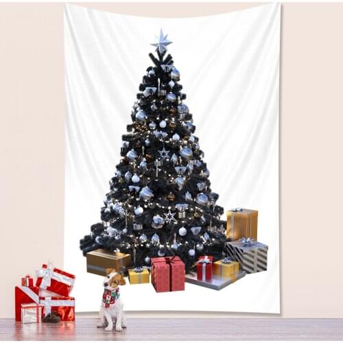 New year Christmas tree tapestry bedroom home decoration tapestry mattress living room Bohemian decoration