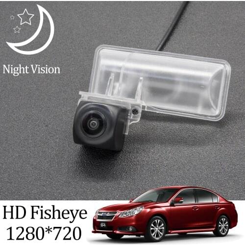 Owtosin HD 1280*720 Fisheye Rear View Camera For Subaru Legacy sedan 2010 2011 2012 2013 2014 Car Reverse Parking Accessories