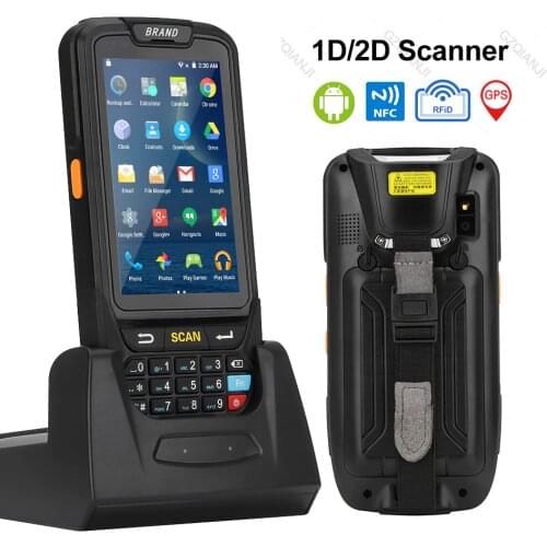 PDA Barcode scanner 1D 2D Bluetooth Android Handheld Terminal Rugged PDA Wireless Mobile 1D Bar code Scanner Data Collector
