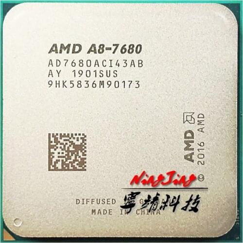 AMD A8-Series A8-7680 A8 7680 3.5GHz Quad-Core Quad-Thread CPU Processor AD7680ACI43AB 45W Socket FM2
