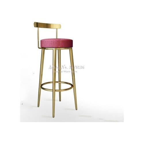 Customizable Bar Chair Nordic Bar Stools Cashier Stools Back Bar Stools Home Simple High Chair Fashion Creative Dining Chair
