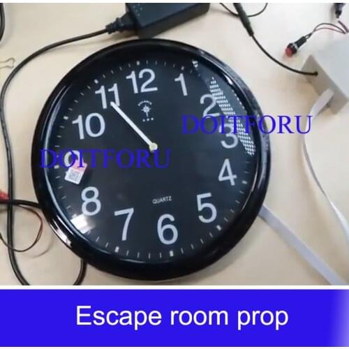 Room escape props binary clock clues suggest authority organ chamber of props